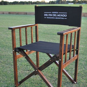 SILLA TIPO DIRECTOR DE MADERA COLOR VERDE BOTELLA