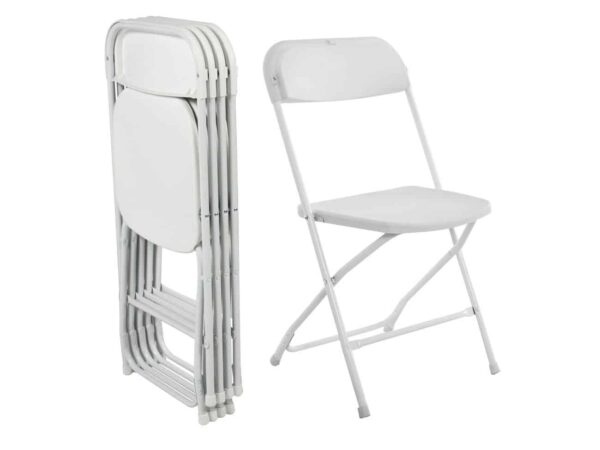 SILLA PLEGABLE EVENTOS BLANCA