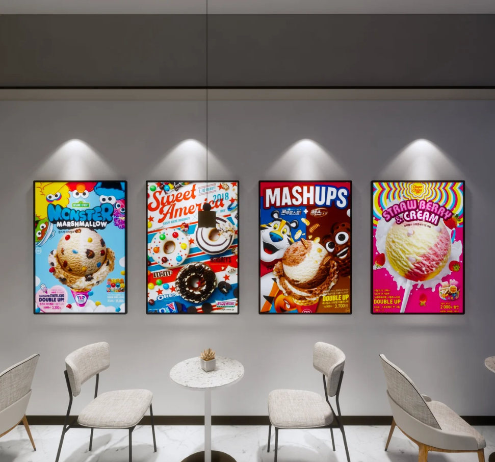 CAJA DE LUZ VIDRIO TEMPLADO BORDE GRIS FORMATO A0 (84.1*118.9 CMS)